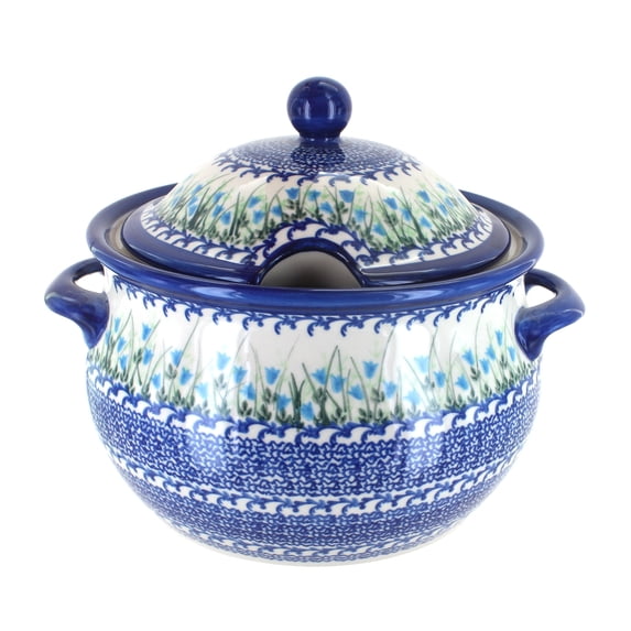 Blue Rose Polish Pottery Misty Large Soup Tureen