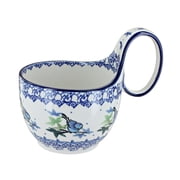 Ceramika Artystyczna Blue Rose Polish Pottery 845 Soup Mug Mockingbird