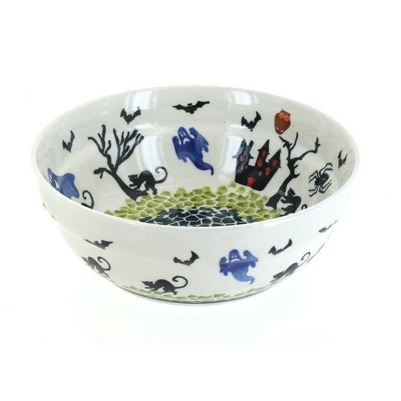 Blue Rose Polish Pottery Monster Mash Cereal/Soup Bowl