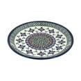 thumbnail image 1 of Blue Rose Polish Pottery Mosaic Flower Dessert Plate, 1 of 6