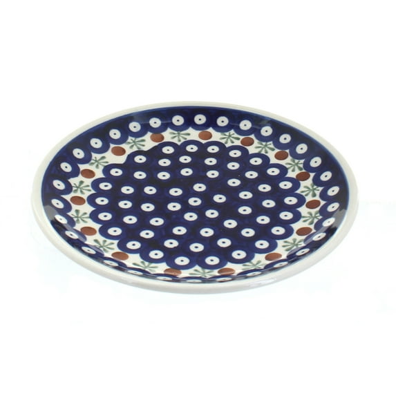Blue Rose Polish Pottery Nature Dessert Plate