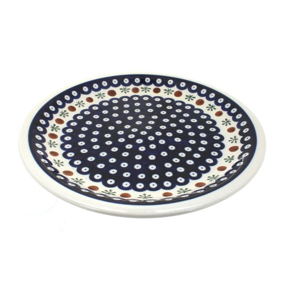 Blue Rose Polish Pottery Nature Dinner Plate