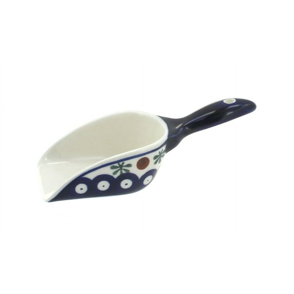 Blue Rose Polish Pottery Nature Scoop