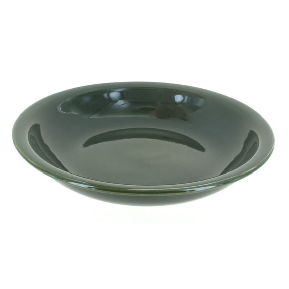 Blue Rose Polish Pottery Olive Soup Plate