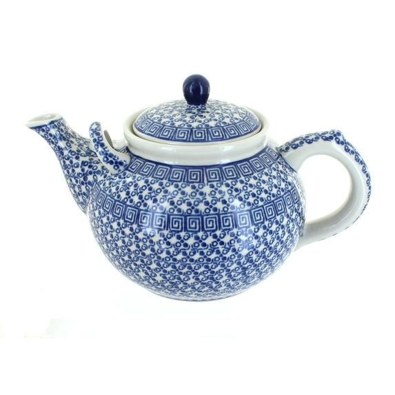 Blue Rose Polish Pottery Olympia Large Teapot