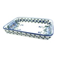 thumbnail image 1 of Blue Rose Polish Pottery Primrose Large Rectangular Baker, 1 of 1
