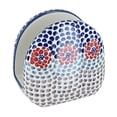 thumbnail image 1 of Blue Rose Polish Pottery Red Dahlia Napkin Holder, 1 of 1
