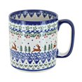 thumbnail image 1 of Blue Rose Polish Pottery Reindeer Delight Coffee Mug, 1 of 2