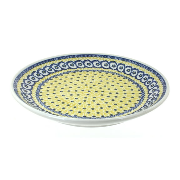 Blue Rose Polish Pottery Saffron Dinner Plate