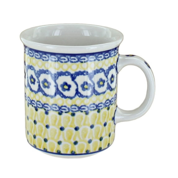 Blue Rose Polish Pottery Saffron Small Coffee Mug