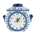 thumbnail image 1 of Blue Rose Polish Pottery Savannah Wall Clock, 1 of 1
