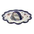 thumbnail image 1 of Blue Rose Polish Pottery Scarlett Egg Plate, 1 of 2