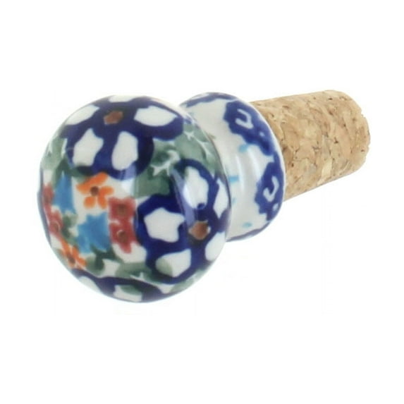 Blue Rose Polish Pottery Scarlett Wine Cork