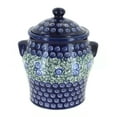 thumbnail image 1 of Blue Rose Polish Pottery Seaside Swirl Large Canister, 1 of 2