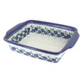thumbnail image 1 of Blue Rose Polish Pottery Sierra Medium Rectangular Baker with Handles, 1 of 2