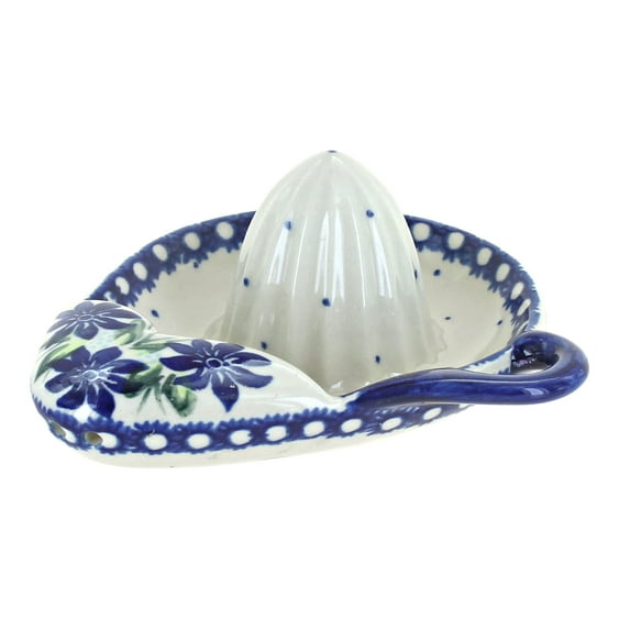 Blue Rose Polish Pottery Sierra Lemon Squeezer