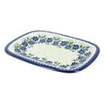thumbnail image 1 of Blue Rose Polish Pottery Sierra Small Rectangular Serving Platter, 1 of 2
