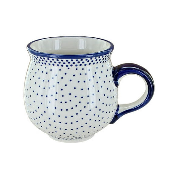 Blue Rose Polish Pottery Small Dots Bubble Mug
