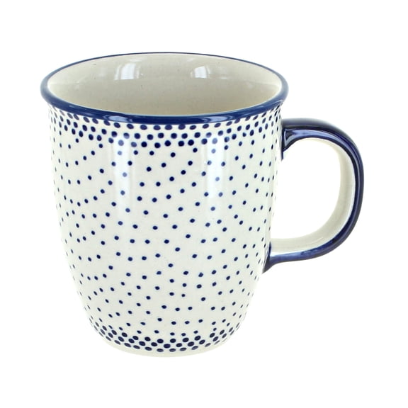 Blue Rose Polish Pottery Small Dots Coffee Mug