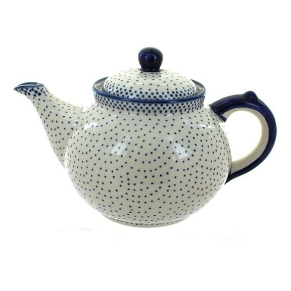 Blue Rose Polish Pottery Small Dots Teapot