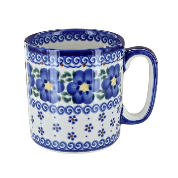 Blue Rose Polish Pottery Spring Blossom Coffee Mug