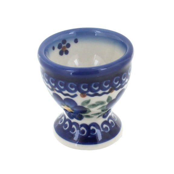Blue Rose Polish Pottery Spring Blossom Egg Cup