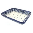 thumbnail image 1 of Blue Rose Polish Pottery Spring Blossom Medium Rectangular Baker, 1 of 2