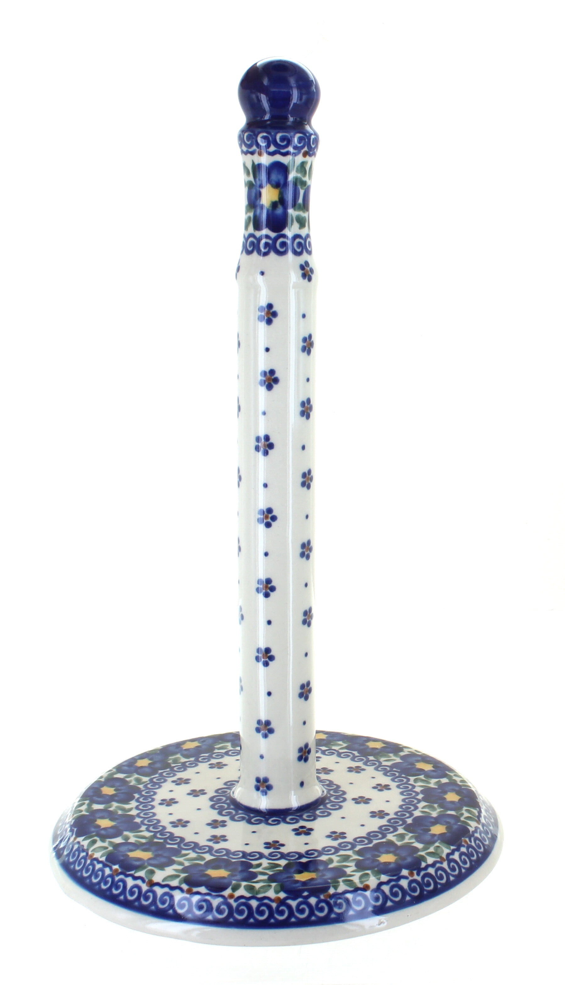 Blue Rose Polish Pottery Savannah Paper Towel Holder Walmart