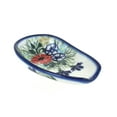 thumbnail image 1 of Blue Rose Polish Pottery Summer Garden Small Spoon Rest, 1 of 2