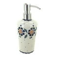thumbnail image 1 of Blue Rose Polish Pottery Sunflower Soap Dispenser, 1 of 2