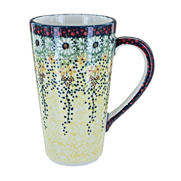 Blue Rose Polish Pottery Sunshine Grotto Large Coffee Mug