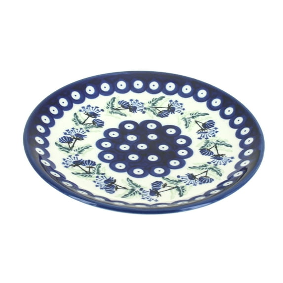Blue Rose Polish Pottery Sweet Annie Dessert Plate
