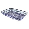 thumbnail image 1 of Blue Rose Polish Pottery Sweet Annie Large Rectangular Baker, 1 of 1