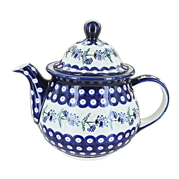 Blue Rose Polish Pottery Sweet Annie Large Teapot
