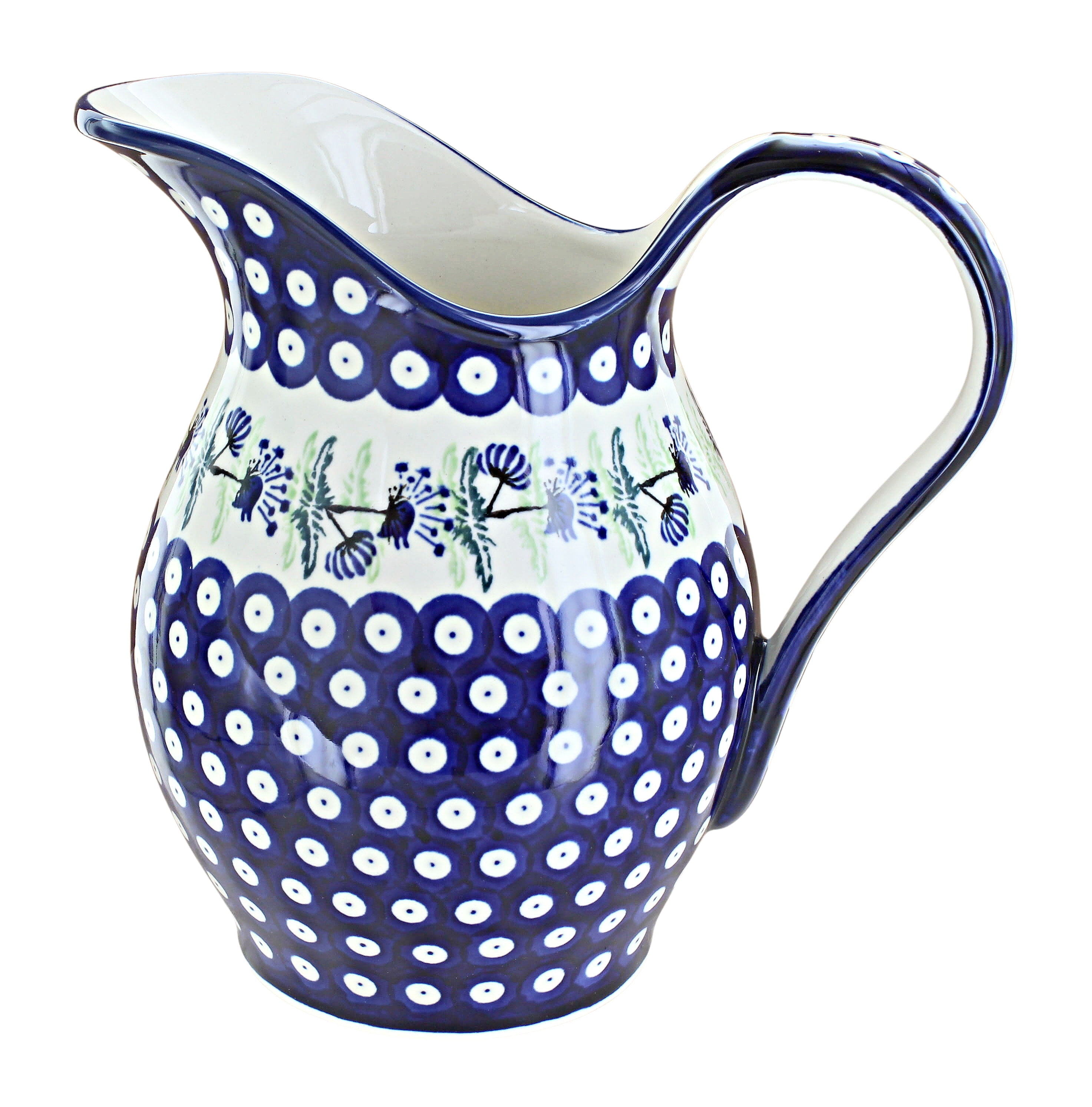Blue Rose Polish Pottery Sweet Annie Pitcher