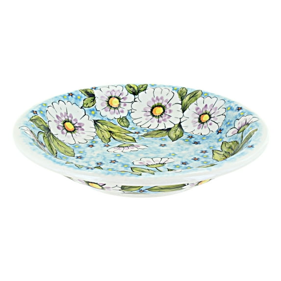 Blue Rose Polish Pottery Sweet Devotion Soup Plate