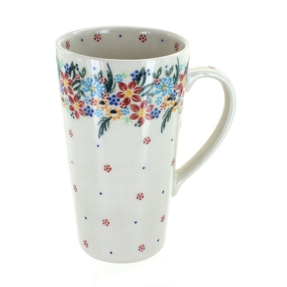 Blue Rose Polish Pottery Tara Large Coffee Mug