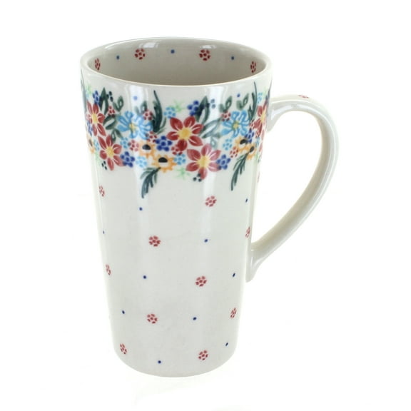 Blue Rose Polish Pottery Tara Large Coffee Mug