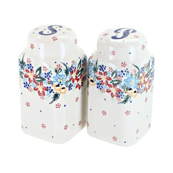 Blue Rose Polish Pottery Tara Large Salt & Pepper Shakers