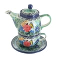 thumbnail image 1 of Blue Rose Polish Pottery Teresa Tea For One, 1 of 1