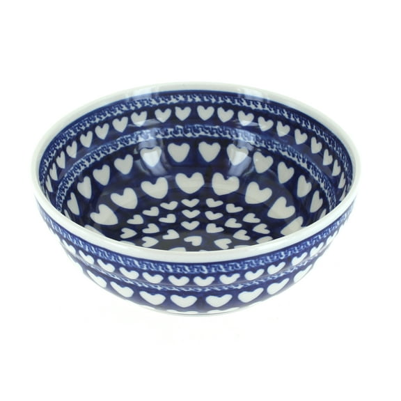 Blue Rose Polish Pottery Valentina Cereal/Soup Bowl