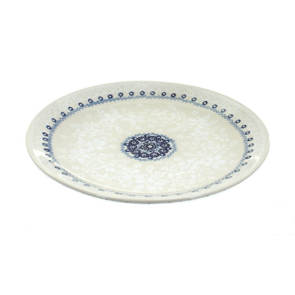 Blue Rose Polish Pottery Victoria Lunch Plate