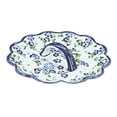 thumbnail image 1 of Blue Rose Polish Pottery Vintage Violet Egg Plate, 1 of 1