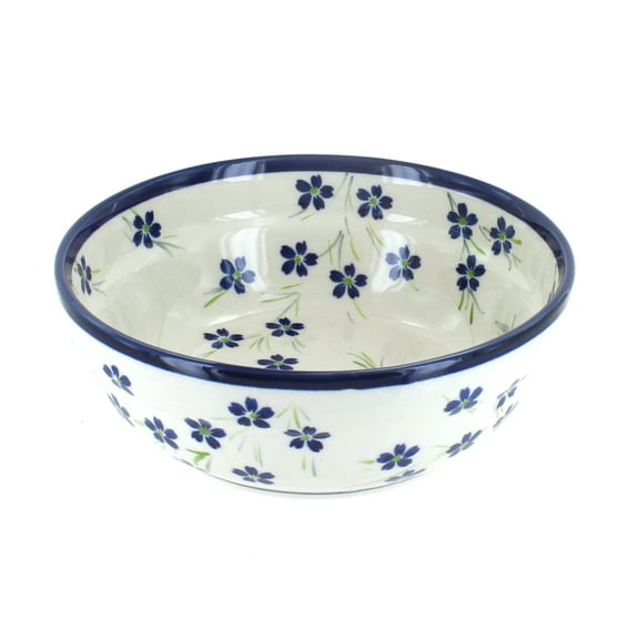 Blue Rose Polish Pottery Willow Cereal/Soup Bowl