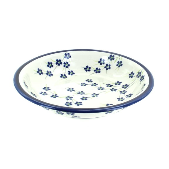 Blue Rose Polish Pottery Willow Soup Plate