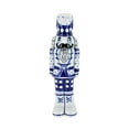 thumbnail image 1 of Blue Rose Polish Pottery Winter White Small Nutcracker Figurine, 1 of 1