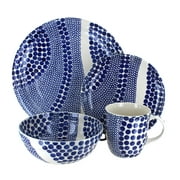 Blue Rose Polish Pottery Zoe 16 Piece Dinnerware Set