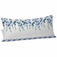 thumbnail image 1 of Blue Roses Body Pillow Covers 20"x60", Spring Floral Elegant Pastoral Flowers Botanical Soft Brushed Microfiber Breathable Throw Pillow Covers, Pillowcase with Zipper for Couch Sofa Bedroom, 1 of 9