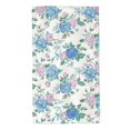 Blue Roses Pattern Bath Towels , Absorbent Soft SkinFriendly Easy Care