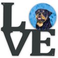 thumbnail image 1 of Blue Rottweiler Metal Wall Artwork LOVE, 1 of 2